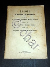 Callegaris - Tavole di