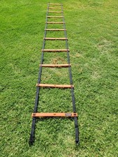Classic Sport Speed Ladder, 10 Spaces + 8 used mini cones