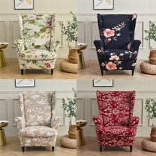 Copripoltrona a Orecchie 2 Pezzi Copripoltrona Elasticizzato Divano Copripoltrona Fodera