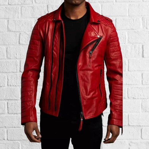 Giacca moto uomo - pelle, di