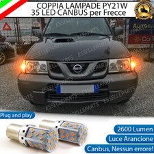 COPPIA LED PY21W FRECCE ANTERIORI PER NISSAN TERRANO 2 CON FRECCIA TRASPARENTE