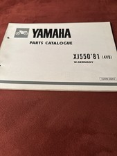 Yamaha XJ 550 Parts List 1981