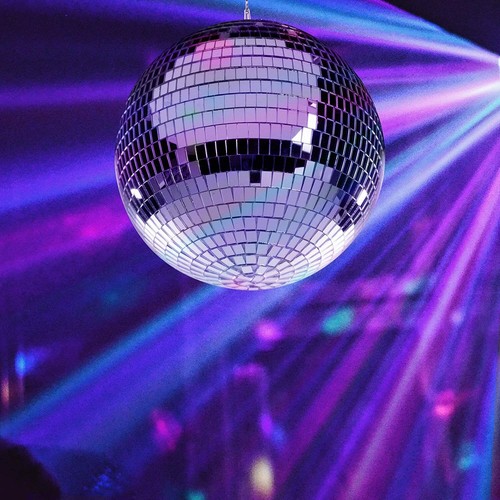 Specchio disco ball argento - specchio,