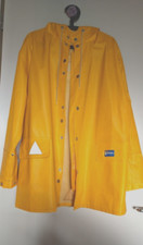 RUKKA Retro Vintage originale impermeabile PVC Made in Finland taglia M giallo 