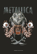Metallica Pushead Pirata Occhi Grande Tessuto Poster/Bandiera 1100mm x 750mm (H