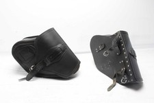 Borse laterali in pelle, nere