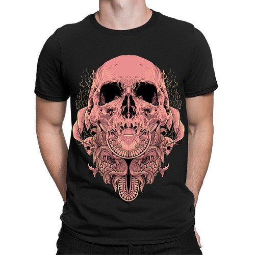 Shirt maglietta skull with - t-shirt,