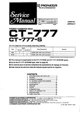 Manuale di servizio per Pioneer CT-777 
