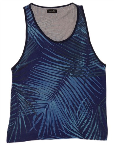 Canotta uomo zara grafica blu - uomo,