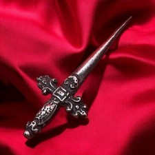 Per Statua Addolorata Madonna Barocco Tattoo 3,8 X9,3 Cm simbolo passione