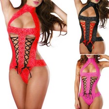 Body donna sexy fiocco pizzo