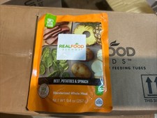 12 miscele alimentari reali tubo G mangime BEEF patate spinaci 9,4 oz SCAD 2027