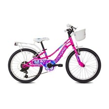 city girl 20 6v bici city bimba 20 6v acciaio fucsia 6-8 anni B40201020 MYLAND b