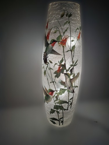 Lampada colibrì floreale fata