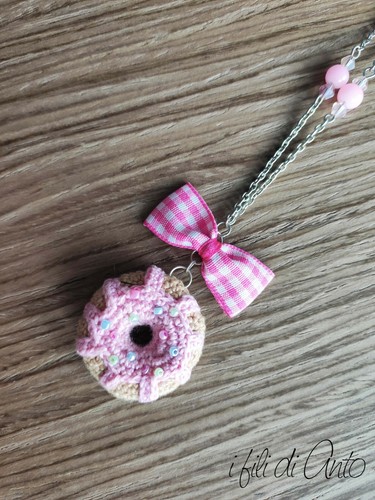 Collana kawaii donut ciambella - kawaii,