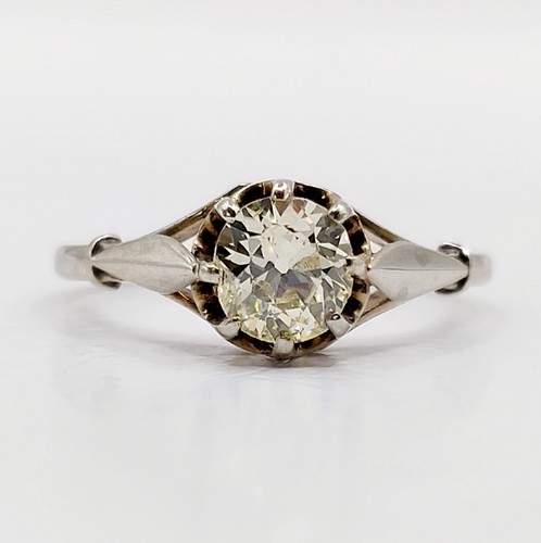 Anello solitario art deco oro