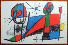 JOAN MIRO' litografia originale del 1975  'SENZA TITOLO'  (rif. 39)