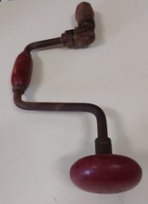 trapano a mano antico lunghezza 39 cm larg max 18 cm girabacchino