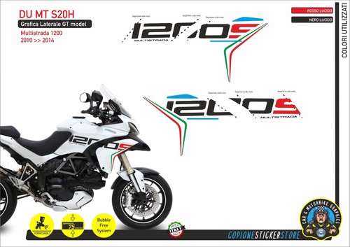 Adesivi grafiche fianco ducati - adesivi,