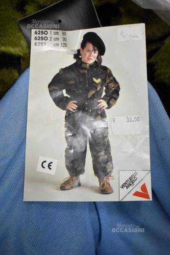 Costume carnevale militare - carnevale,