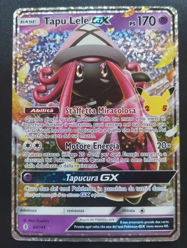 Carta pokemon tapu lele - carta,
