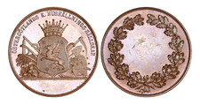 O956, Svezia, c1900 medaglia bronzo, agricoltura, apicoltura, alveare