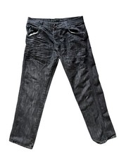 Southpole Baggy Jeans Uomo 38 29" Blu Tab Grigio Sk8ter Y2K Hip Hop Street Style