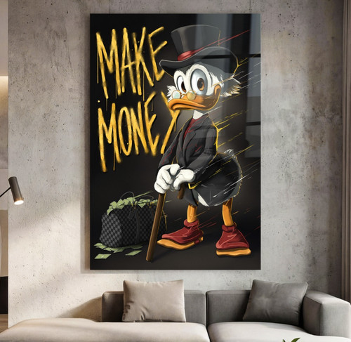 Pop art dagobert duck goney - art,