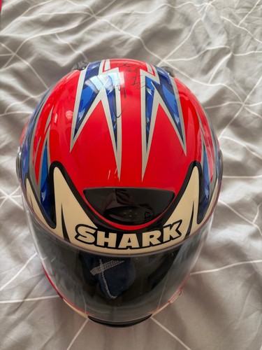 Hand signed shark motorcycle - signed,