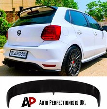 Kit Ala Spoiler Stivale Tetto Nero Lucido Posteriore VW Polo MK5 6R 6C GTI R WRC Style