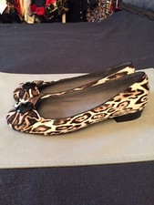 STUART WEITZMAN LUSSO FLAT BALLERINE LEOPARD ORIGINAL 8,5 M US 39 EUR 6 UK