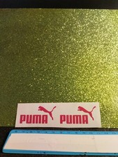 2*Adesivi In Vinile Rosso Lucido Logo Puma Tuning Auto Moto Casa Scarpe Ufficio 