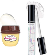 Set Lucidalabbra a Lunga Durata E Balsamo per Labbra Carnose Crema Volumizzante