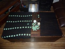 BLACK HAND  CROCHET LACE LARGE