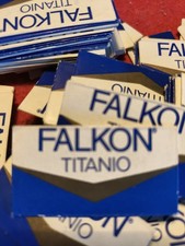 LAMETTA DA BARBA FALKON TITANIO Italia Vintage Anni 70