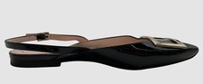 Scarpa donna Roger Vivier nera tromba slingback piatta sinistra solo taglia 38