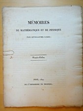 1827-MEMOIRES DE MATHEMATIQUE