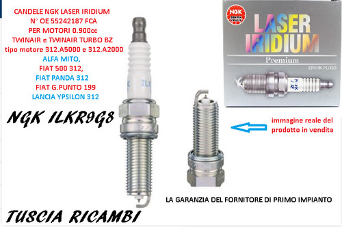 Candele ngk fiat - 2, panda