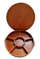 Barattolo snack teak ciotola