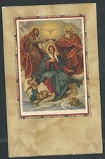Estampa antigua la Santissima Trinidad andachtsbild santino holy card santini