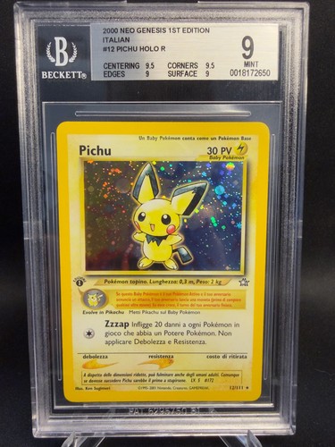 Pokémon card pichu 111 - pokémon, 12/111