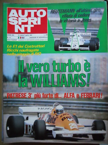Autosprint 1981 vero - 1981, il