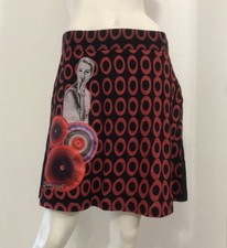 DESIGUAL Gonna nera palline