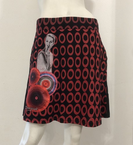 Desigual gonna nera palline - nera,