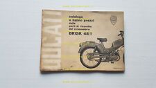 Ducati Brisk 48/1 anni 60 catalogo ricambi originale spare parts catalog