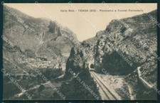Cuneo Tenda Valle Roia Tunnel Ferroviario cartolina MT6802