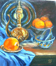 Natura morta orientale dipinto