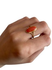Anello vintage argento dorato - argento,