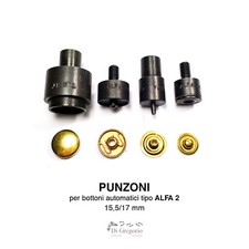 Punzone bottoni pressione - punzone,