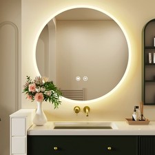 Specchio bagno rotondo led con